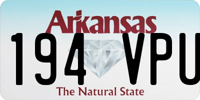 AR license plate 194VPU
