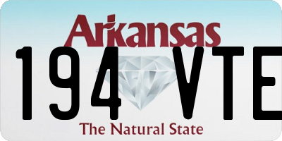 AR license plate 194VTE