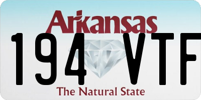 AR license plate 194VTF