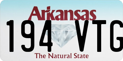 AR license plate 194VTG