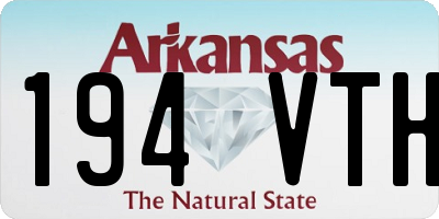 AR license plate 194VTH