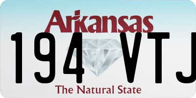 AR license plate 194VTJ