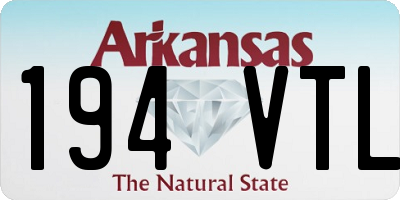 AR license plate 194VTL