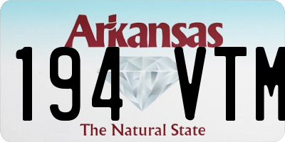 AR license plate 194VTM