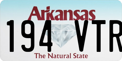 AR license plate 194VTR