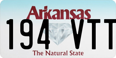 AR license plate 194VTT