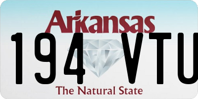 AR license plate 194VTU
