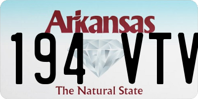 AR license plate 194VTV