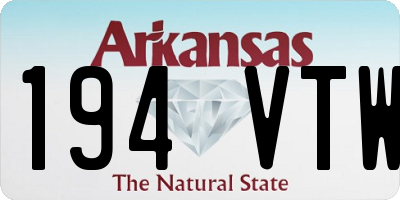 AR license plate 194VTW