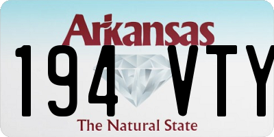 AR license plate 194VTY