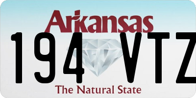 AR license plate 194VTZ