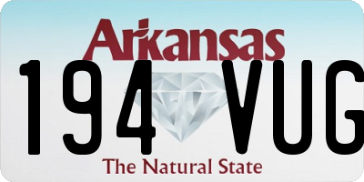 AR license plate 194VUG