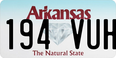 AR license plate 194VUH