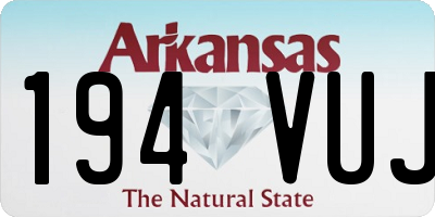 AR license plate 194VUJ