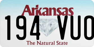AR license plate 194VUO