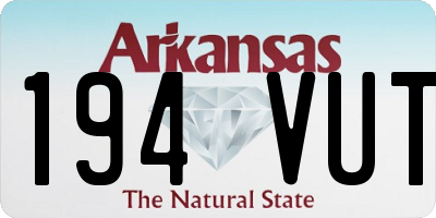 AR license plate 194VUT