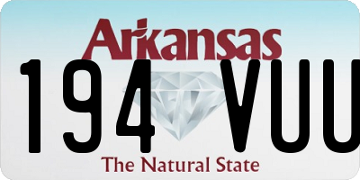AR license plate 194VUU
