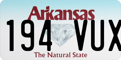 AR license plate 194VUX