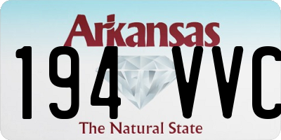 AR license plate 194VVC