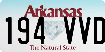 AR license plate 194VVD