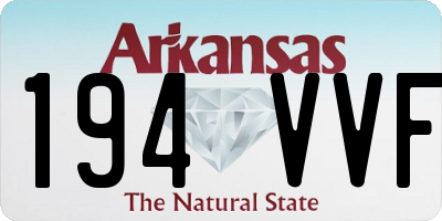 AR license plate 194VVF