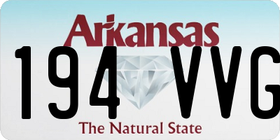 AR license plate 194VVG