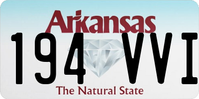 AR license plate 194VVI