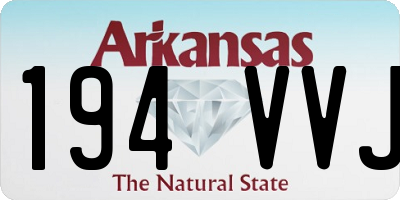 AR license plate 194VVJ