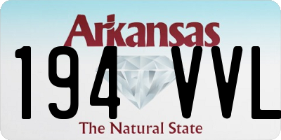 AR license plate 194VVL