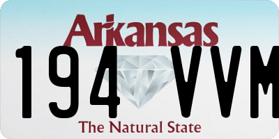 AR license plate 194VVM