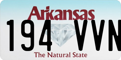 AR license plate 194VVN