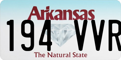 AR license plate 194VVR