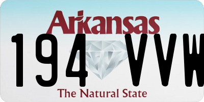 AR license plate 194VVW
