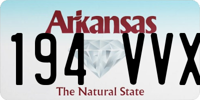 AR license plate 194VVX
