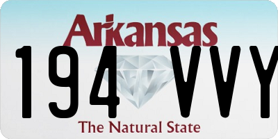 AR license plate 194VVY