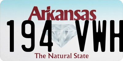 AR license plate 194VWH