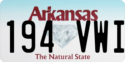 AR license plate 194VWI