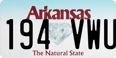 AR license plate 194VWU