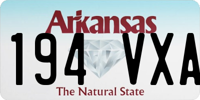 AR license plate 194VXA