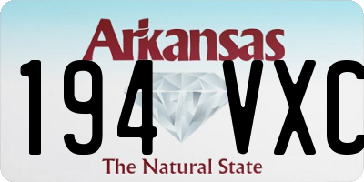 AR license plate 194VXC