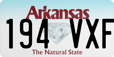 AR license plate 194VXF