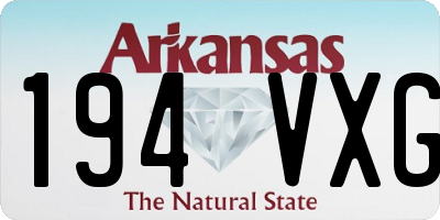 AR license plate 194VXG