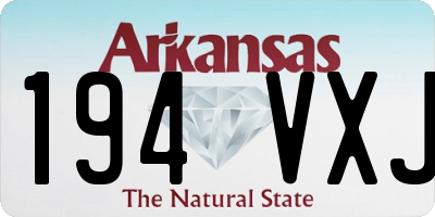AR license plate 194VXJ