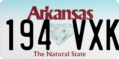 AR license plate 194VXK