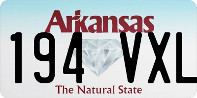 AR license plate 194VXL