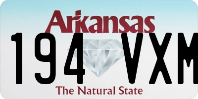 AR license plate 194VXM