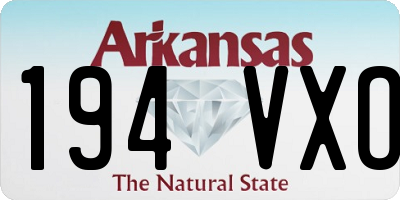 AR license plate 194VXO
