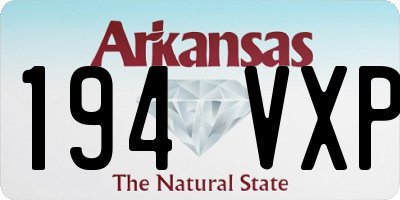 AR license plate 194VXP