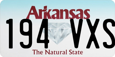 AR license plate 194VXS