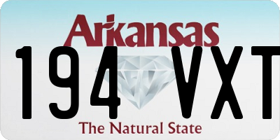 AR license plate 194VXT